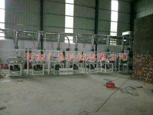 The installation site of Xuchang stone flour mill